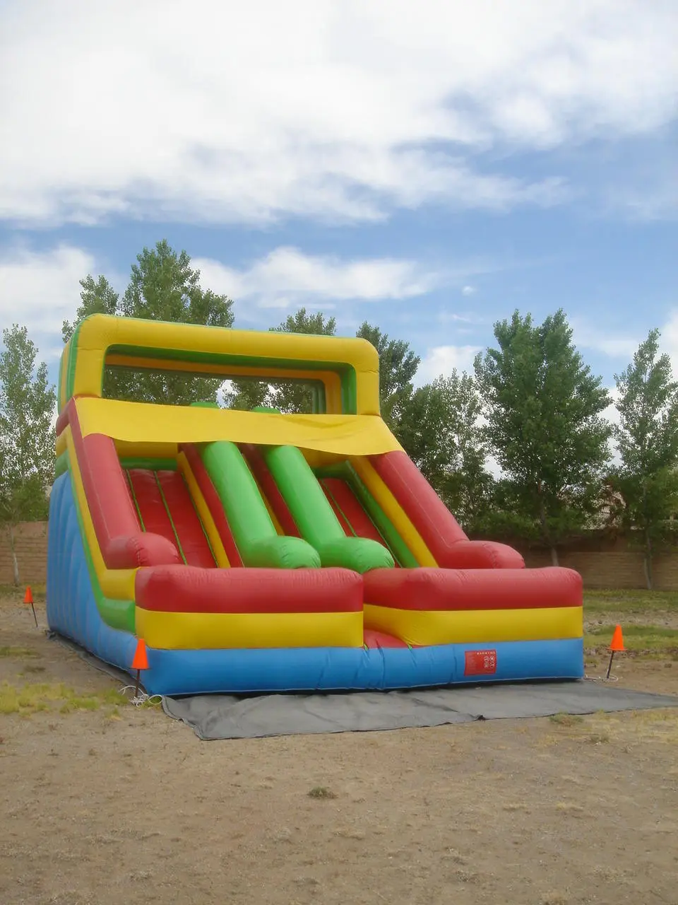 22 Foot Dual Lane Inflatable Slide Attraction for Event Production in Las Vegas