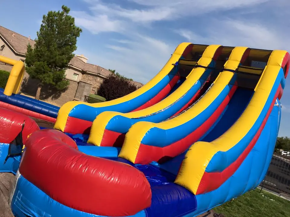 24 Foot Dual Lane Inflatable Slide Attraction for Event Production in Las Vegas