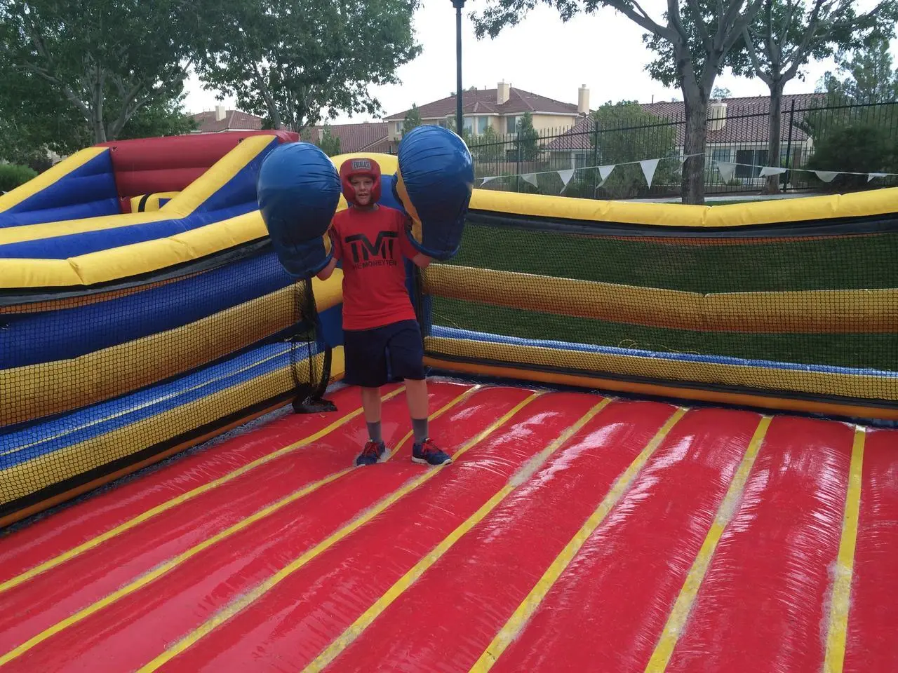 Inflatable Boxing Ring Boy Boxing Gloves Headgear Event Production Las Vegas