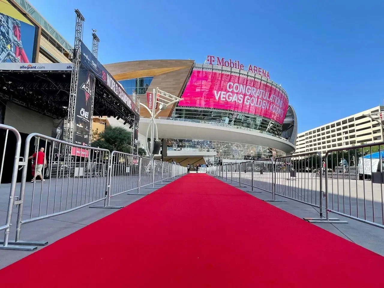 Red Carpet Entrance T Mobile Arena Vegas Golden Knights Event Production Las Vegas