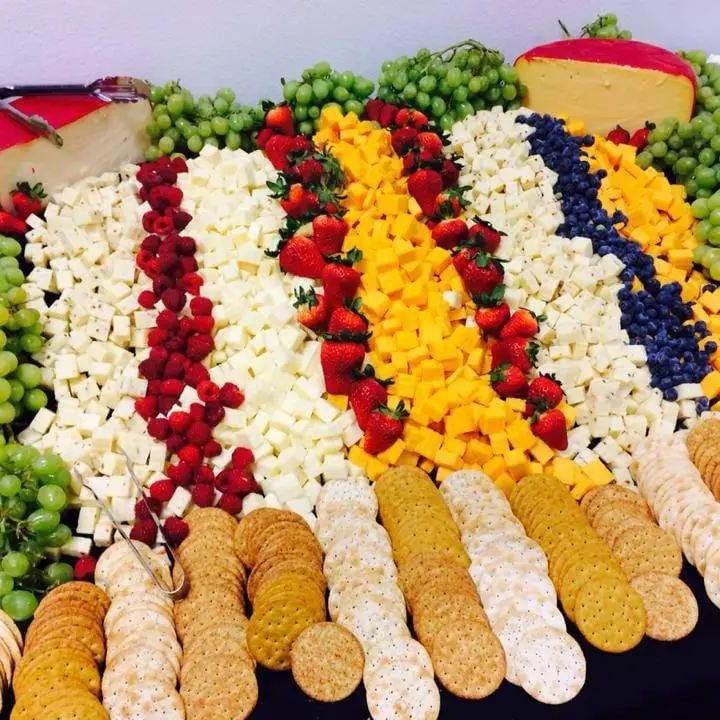 Gourmet cheese and fruit platter for event catering in Las Vegas
