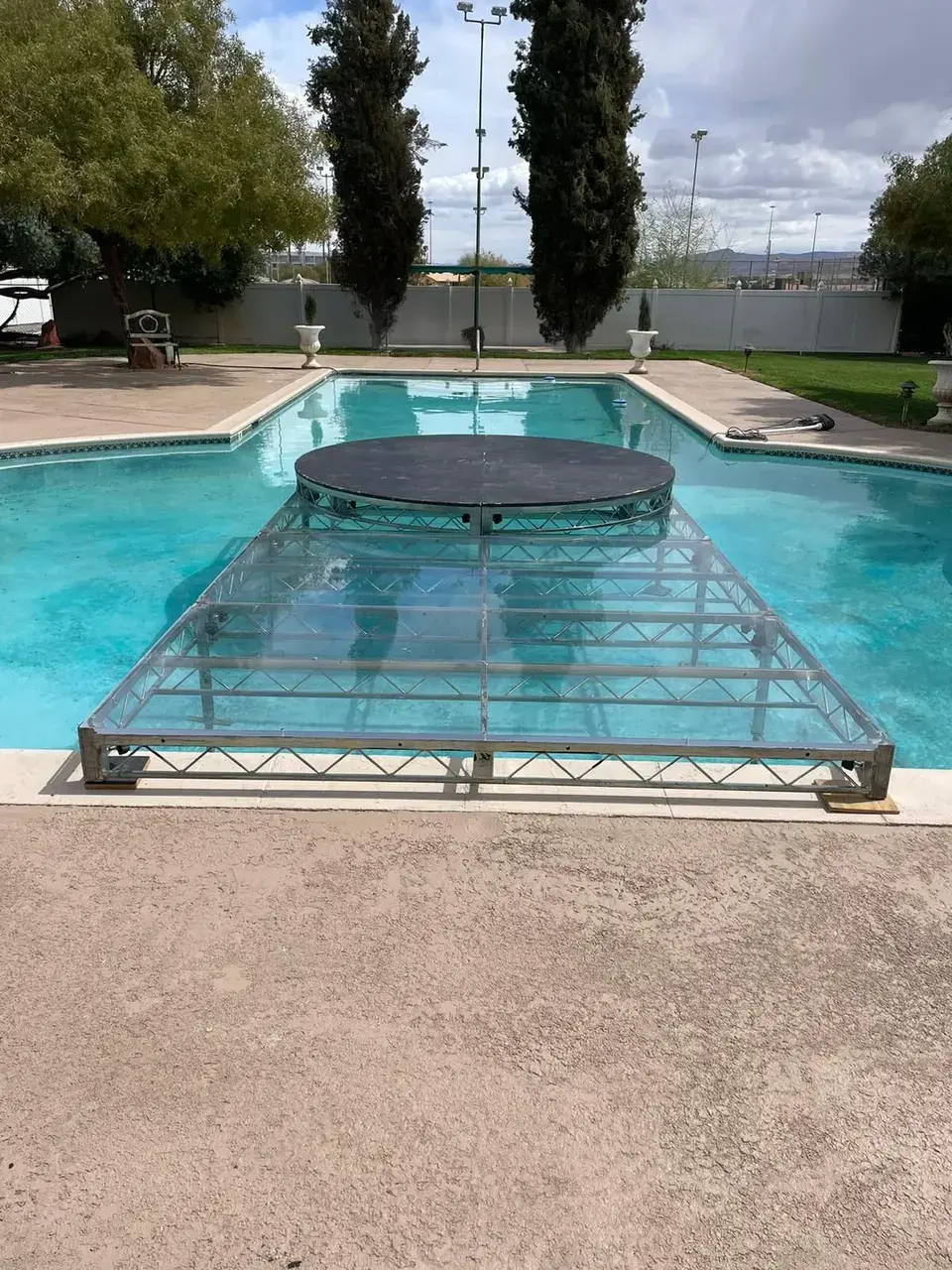 Pool Stage Design Installation Event Production Las Vegas