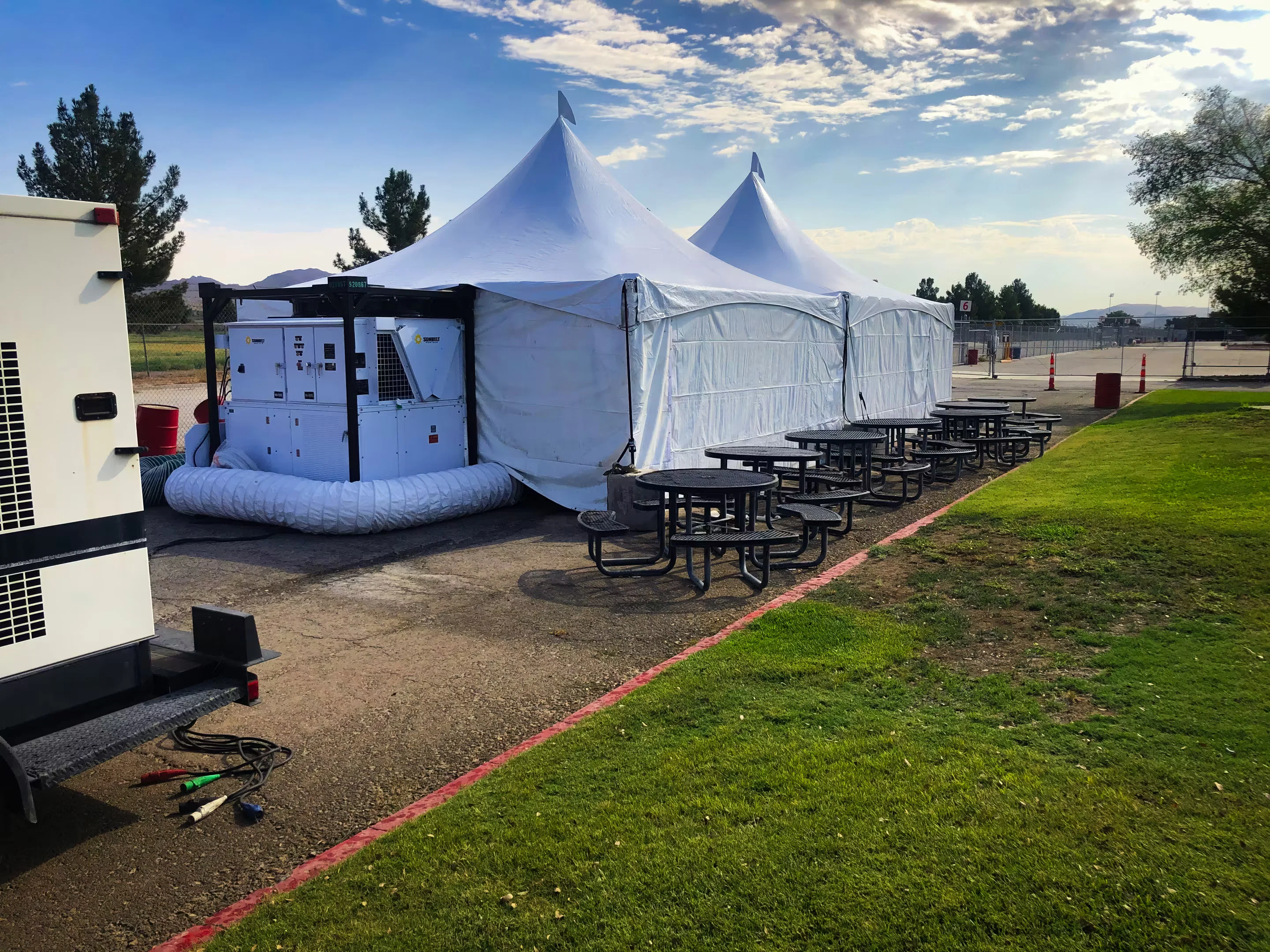 Climate Controlled Tent Setup